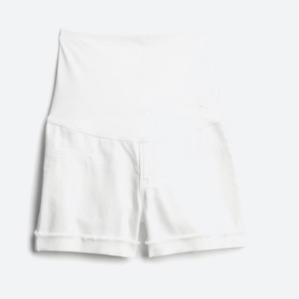 Just Black Denim size 30 Romeo White‎ Frayed Cuff Maternity Short